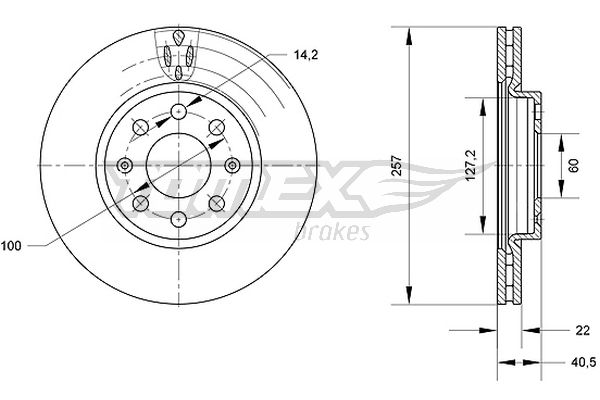 Brzdový kotúč TOMEX Brakes